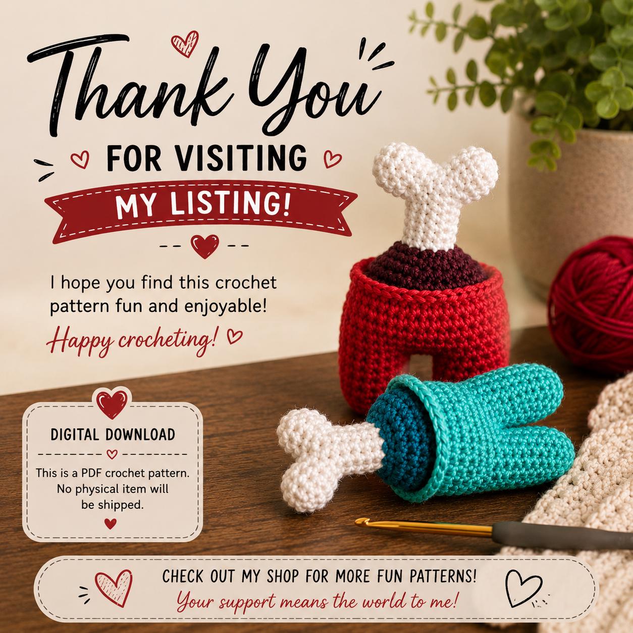 Among Us Crochet Pattern (Digital Download)
