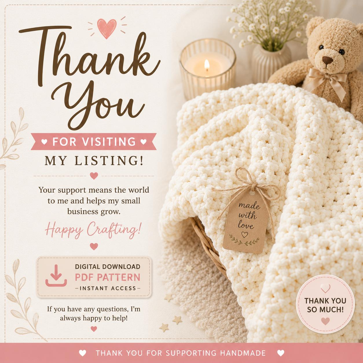 Vintage Vibes Baby Beanie Crochet Pattern (Digital Download)