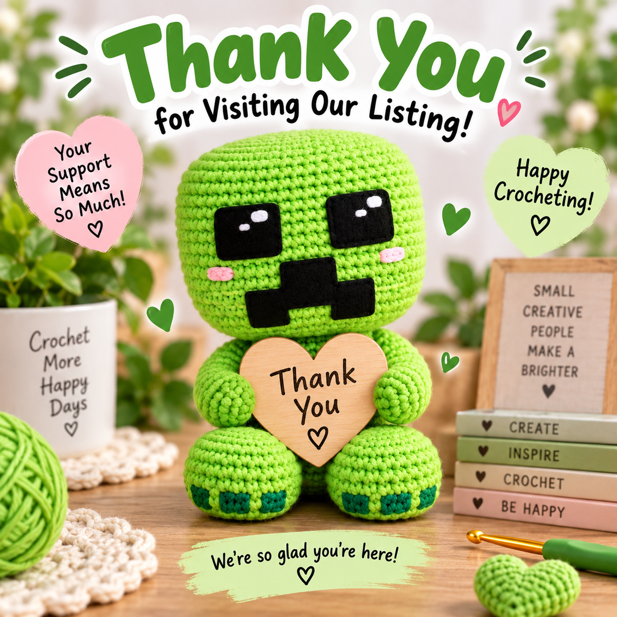 Creeper Crochet Pattern (Instant Digital Download)