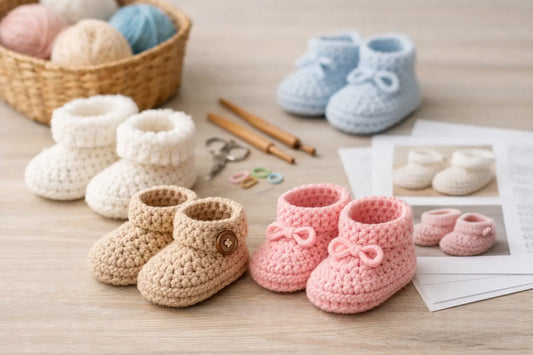 Choose a Crochet Baby Booties Pattern PDF