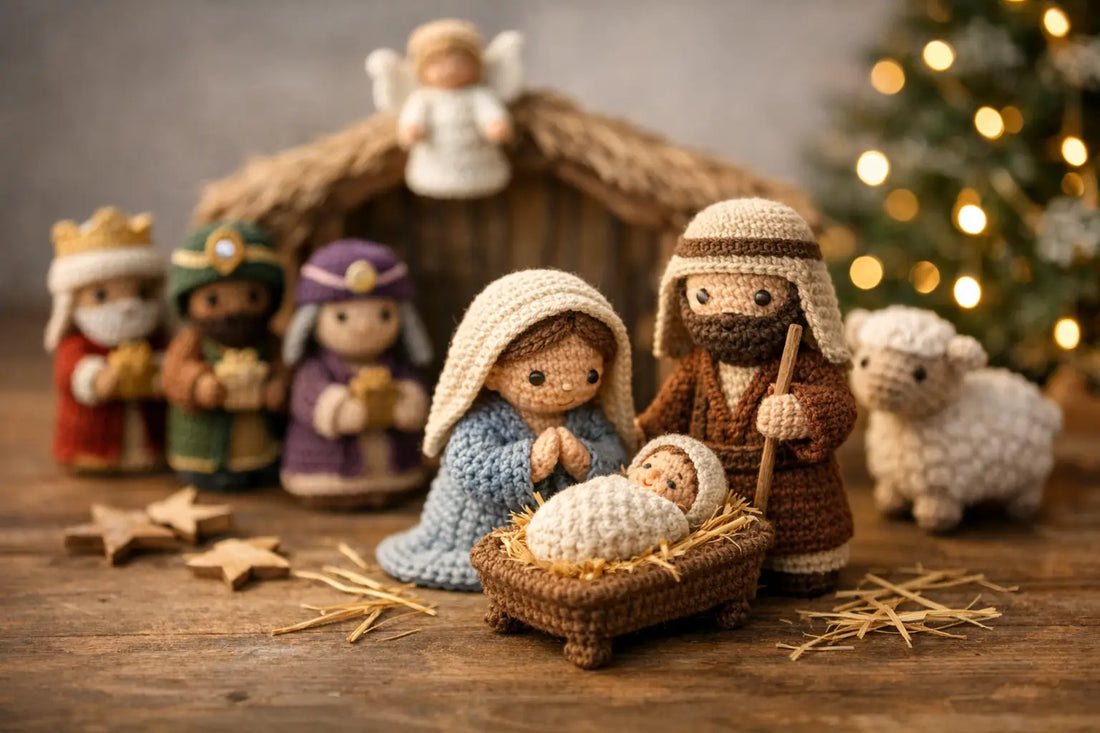 Easy Crochet Nativity Set Pattern for Christmas