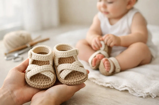 How to Crochet Baby Sandals That Stay On