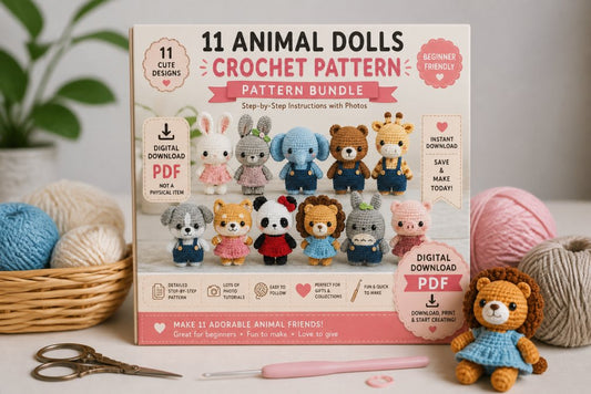 Beginner Friendly Animal Doll Crochet Patterns