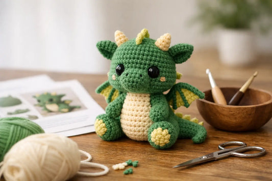 Easy Crochet Dragon Pattern PDF for Beginners