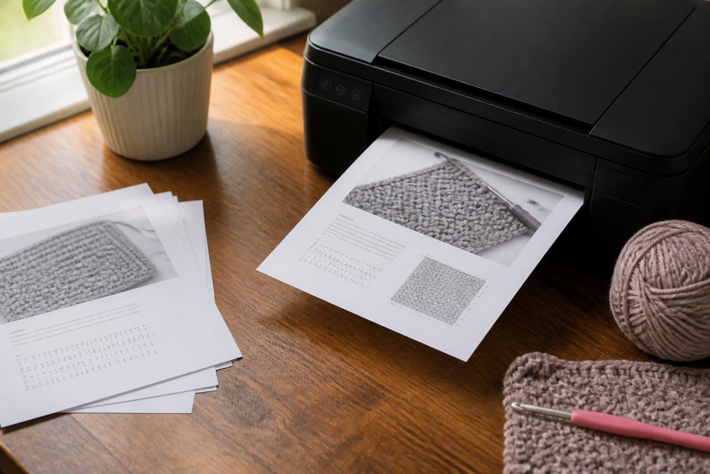 How to Print Crochet Patterns Clearly