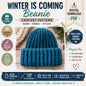 Winter Is Coming Beanie Crochet Pattern PDF, Beginner Ribbed Beanie Pattern, Knit Look Crochet Hat, Easy Winter Hat Tutorial.