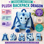 Plush Backpack Dragon Crochet Pattern PDF, Dragon Backpack Amigurumi Tutorial, Cute Kids Backpack Pattern, Velvet Crochet Bag.