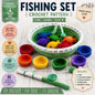 Crochet Fishing Set Pattern PDF, Baby Fishing Toy Crochet Pattern, Montessori, Rainbow Fish Play Set, Stacking Bowls, Interactive Baby Toy.