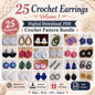 25 Crochet Earrings Pattern Bundle volume-1 (Digital Download)