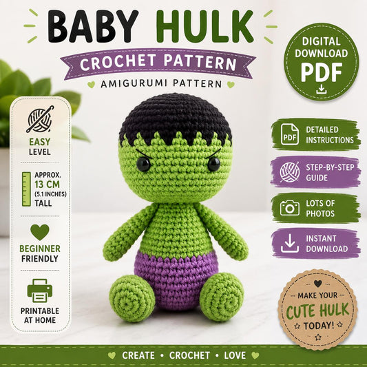 Baby Hulk Crochet Pattern (Digital Download)