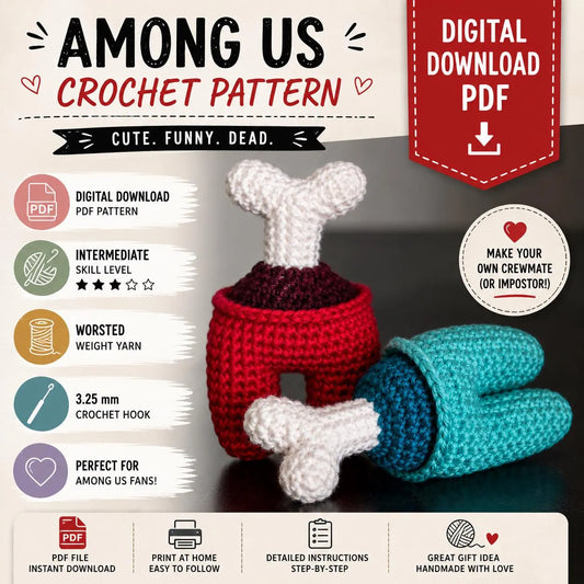 Among Us Crochet Pattern (Digital Download)