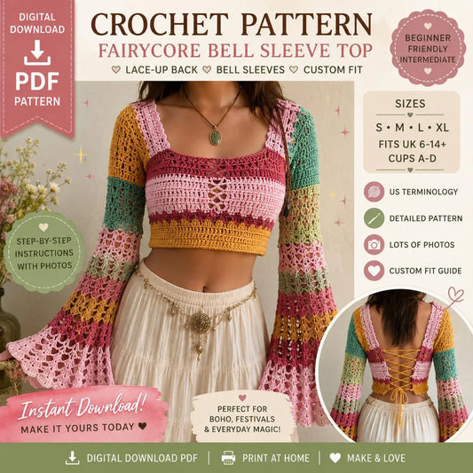 Andromeda Crochet Top Pattern (Digital Download)