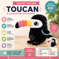 Crochet Toucan Amigurumi Pattern PDF, Plush Bird Crochet Pattern, Rainbow Beak Stuffed Animal, Cute Tropical Bird Toy, Digital Download
