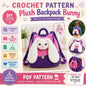 Plush Bunny Backpack Crochet Pattern (Digital Download)