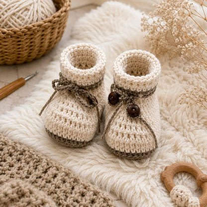 Baby Shoes Ivelle Crochet Pattern (Digital Download)