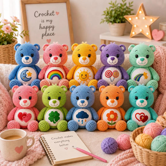 Care Bears Crochet Pattern Bundle (Digital Download)