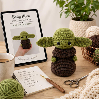 Baby Alien Crochet Pattern (Digital Download)