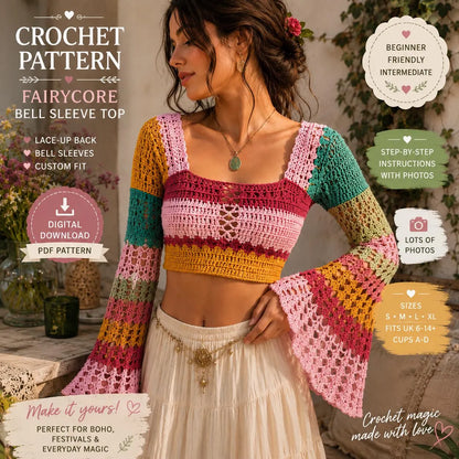 Andromeda Crochet Top Pattern (Digital Download)