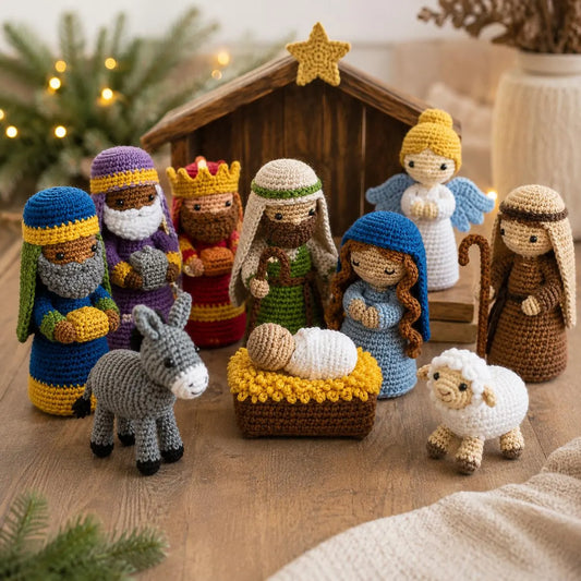 Crochet Nativity Scene Pattern Bundle (Digital Download)