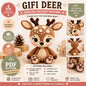 Gifi Deer Crochet Pattern | Kawaii Woodland Amigurumi Toy (Digital Download)