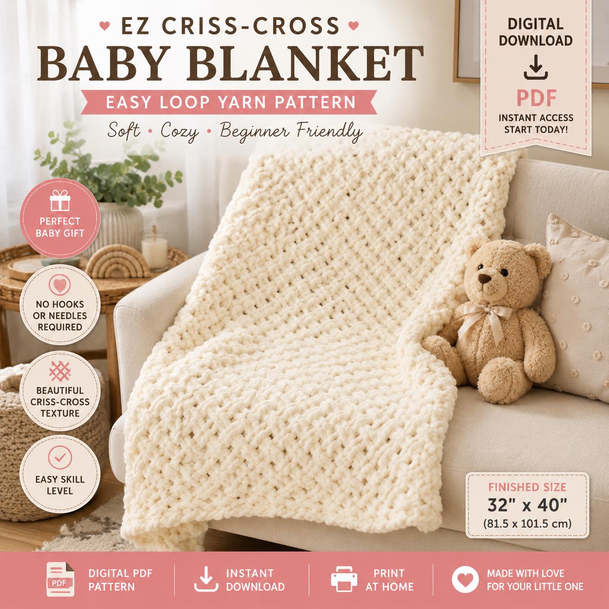 Vintage Vibes Baby Beanie Crochet Pattern (Digital Download)