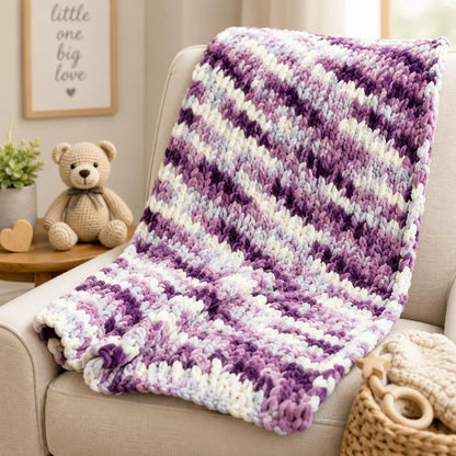 EZ Baby Blanket Knitting Pattern (Digital Download)