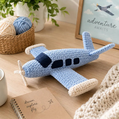 Plush Airplane Crochet Pattern (Digital Download)