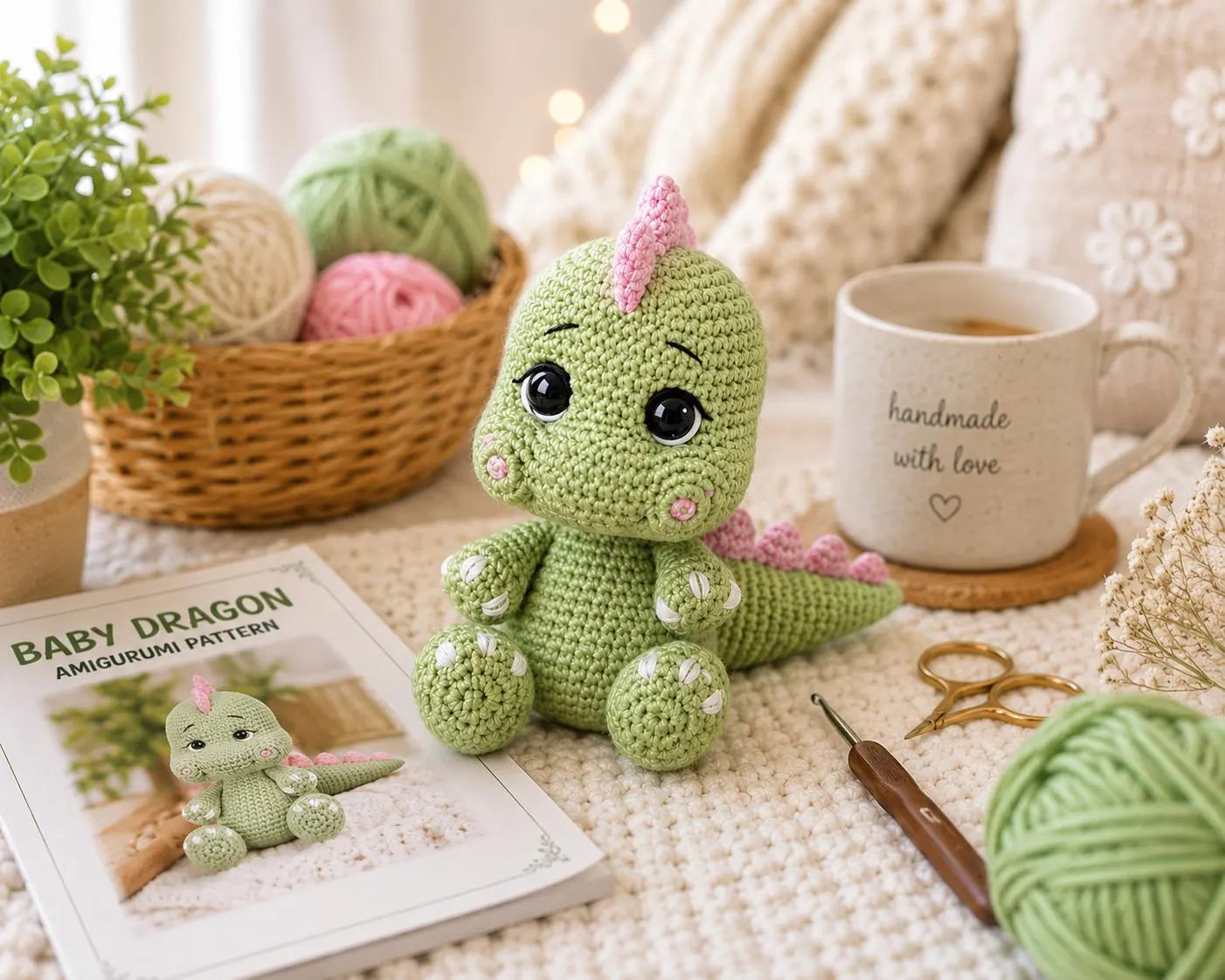 Baby Dragon Amigurumi Crochet Pattern (Digital Download)