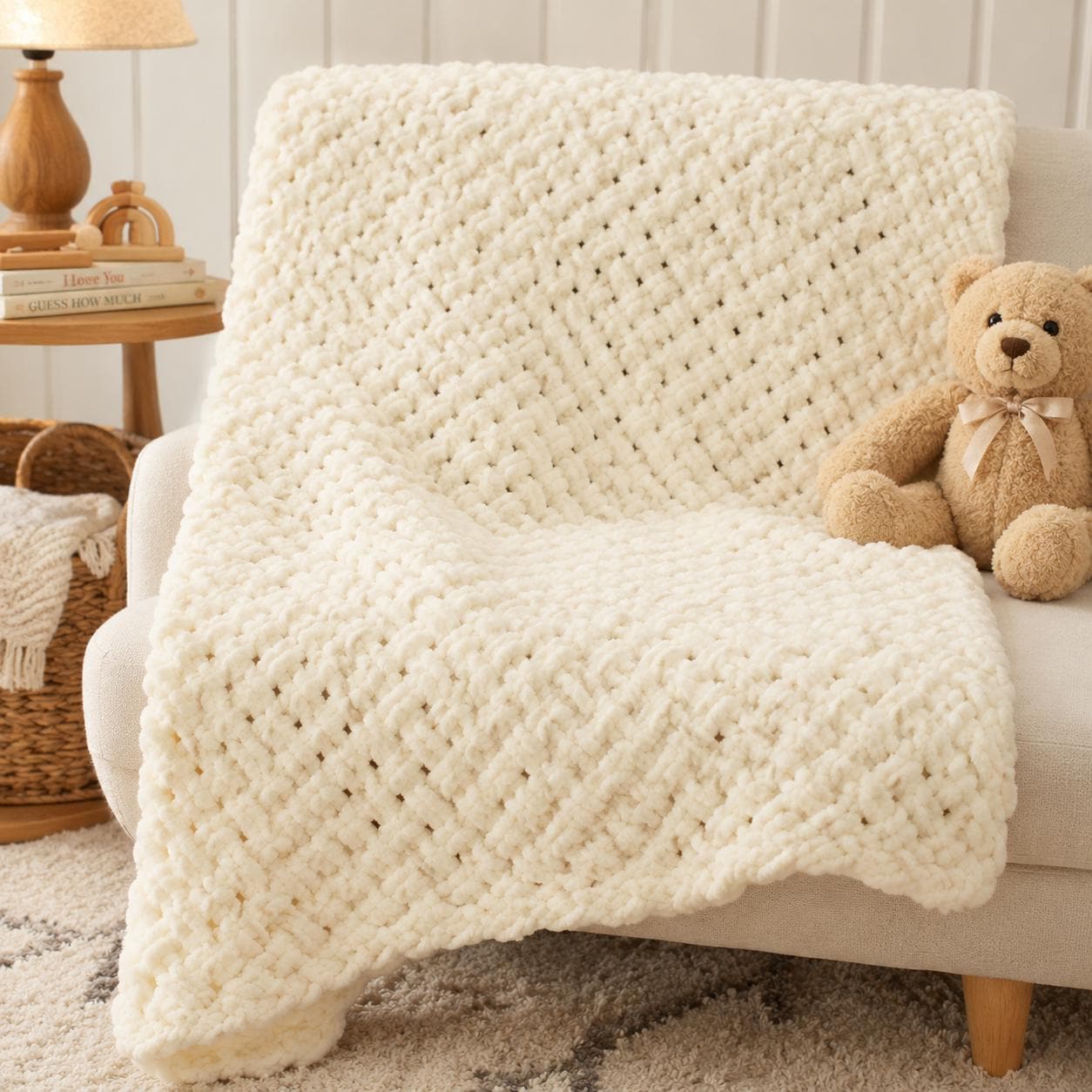 Vintage Vibes Baby Beanie Crochet Pattern (Digital Download)