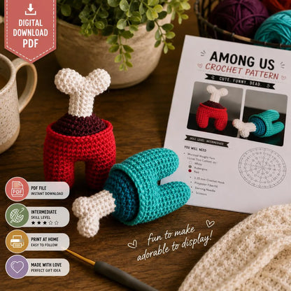 Among Us Crochet Pattern (Digital Download)