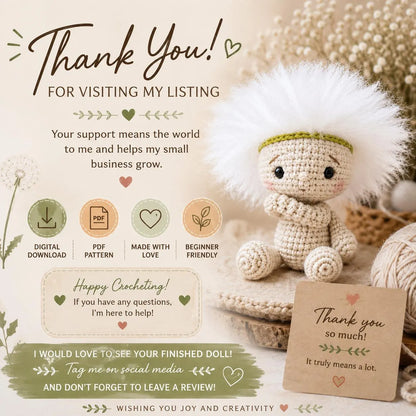 Baby Dandelion Crochet Pattern (Digital Download)