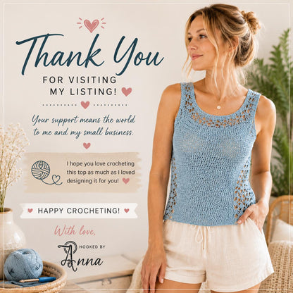 Aestas Crochet Top Pattern (Digital Download)