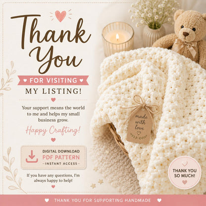 Vintage Vibes Baby Beanie Crochet Pattern (Digital Download)