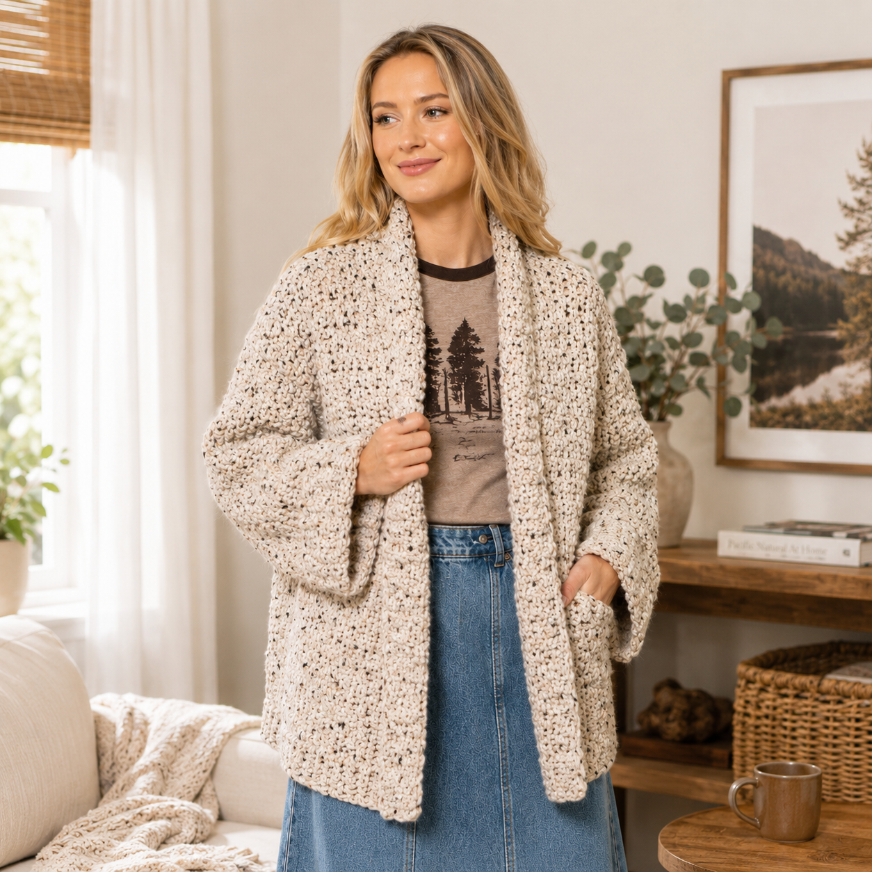 Building Blocks Crochet Cardigan Pattern (Digital Download)