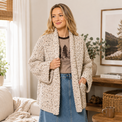 Building Blocks Crochet Cardigan Pattern (Digital Download)