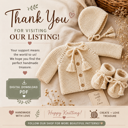Biscuit Mini Baby Knitting Pattern (Digital Download)