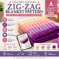 Zig-Zag Blanket Crochet Pattern (Instant Digital Download)