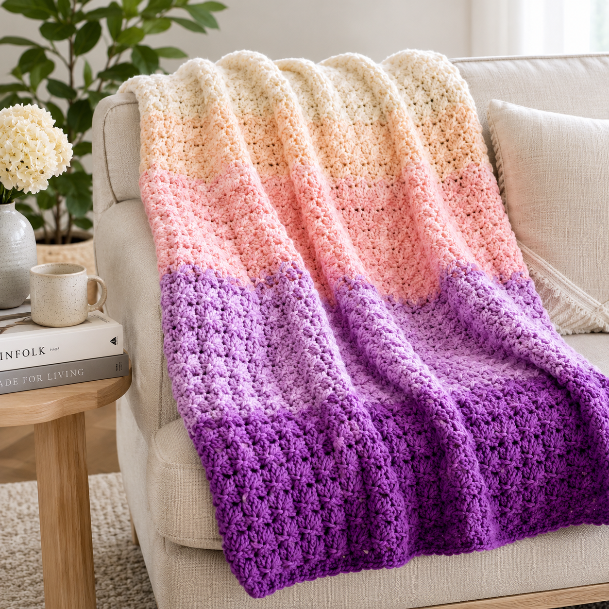 Zig-Zag Blanket Crochet Pattern (Instant Digital Download)