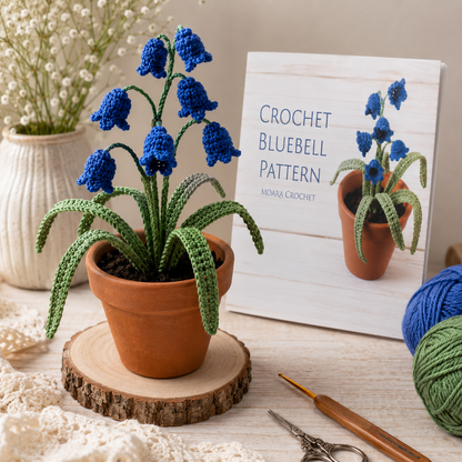 Crochet Bluebell Flowers Pattern (Digital Download)