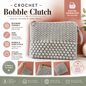 Bobble Clutch Crochet Pattern | Textured Clutch Bag Tutorial, (Digital Download)