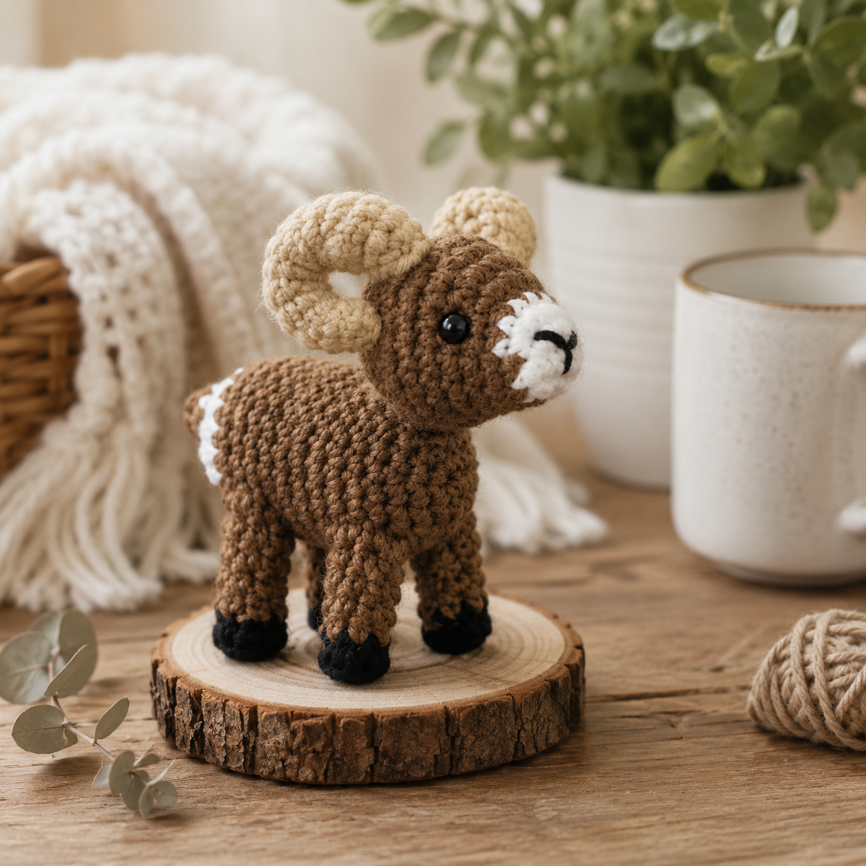 Bobby the Bighorn Sheep Crochet Pattern (Digital Download)