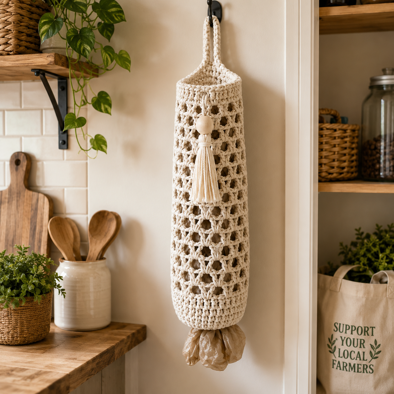 Boho Bag Saver Crochet Pattern (Digital Download)