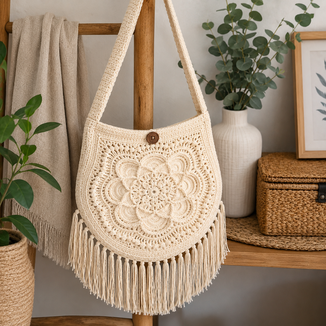 Delilah Boho Bag Crochet Pattern (Digital Download)