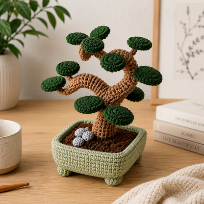 Bonsai Tree Crochet Pattern (Digital Download)