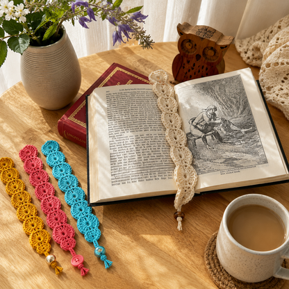 Very Shelley Bookmark Crochet Pattern (Digital Download)