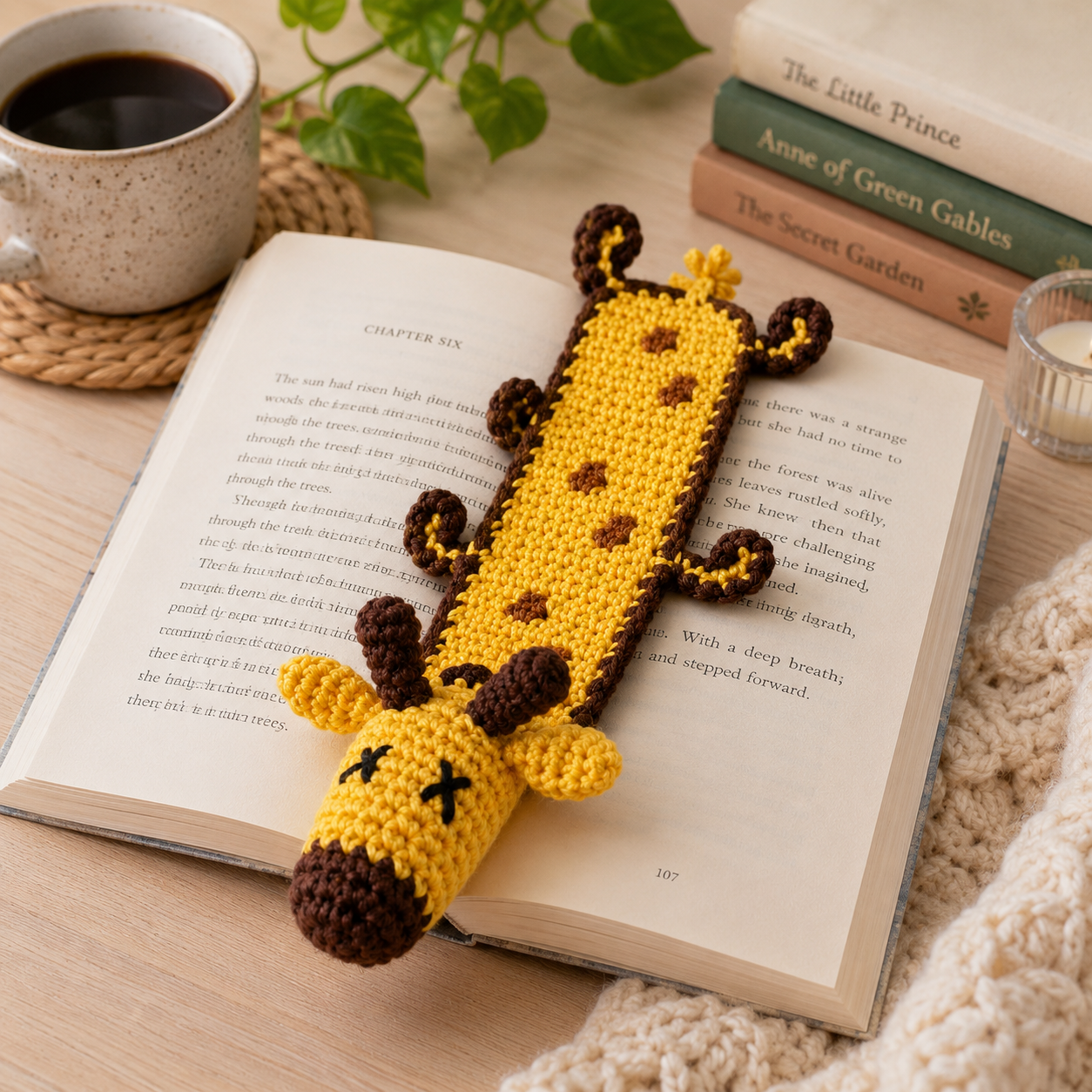 Crochet Giraffe Bookmark Pattern (Instant Download)