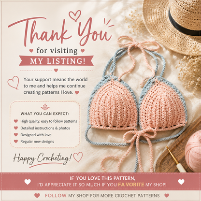 The Moonlit Bralette Crochet Pattern PDF | Adjustable Bralette Top |(Instant Digital Download)
