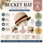 Bucket Hat Crochet Pattern (Digital Download)