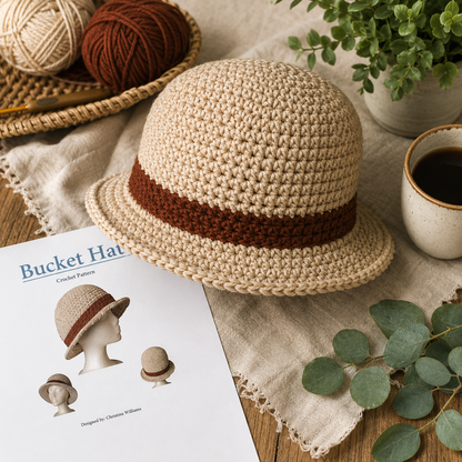 Bucket Hat Crochet Pattern (Digital Download)