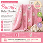 Bunny Baby Blanket Crochet Pattern (Digital Download)